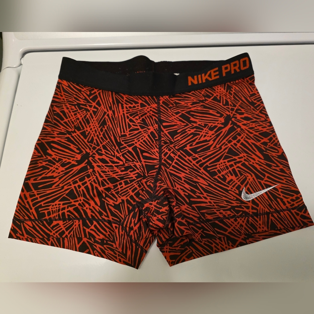Nike Pro Red & Black Shorts